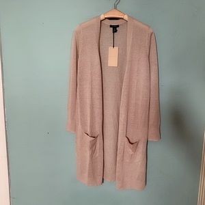 Halogen Beige Long Cardigan XSP